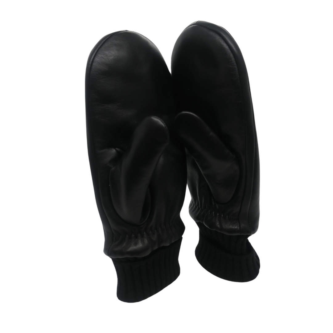 CLUB ROCHELIER LADIES' LEATHER MITT WITH KNITTED CUFF