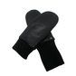 CLUB ROCHELIER LADIES' LEATHER MITT WITH KNITTED CUFF