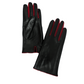 CLUB ROCHELIER LADIES LEATHER GLOVE WITH CONTRAST FINGERS