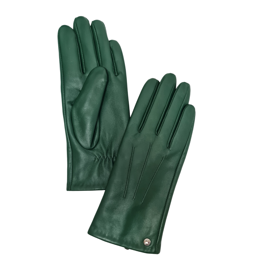CLUB ROCHELIER LADIES CLASSIC LEATHER GLOVE WITH PIN TUCK