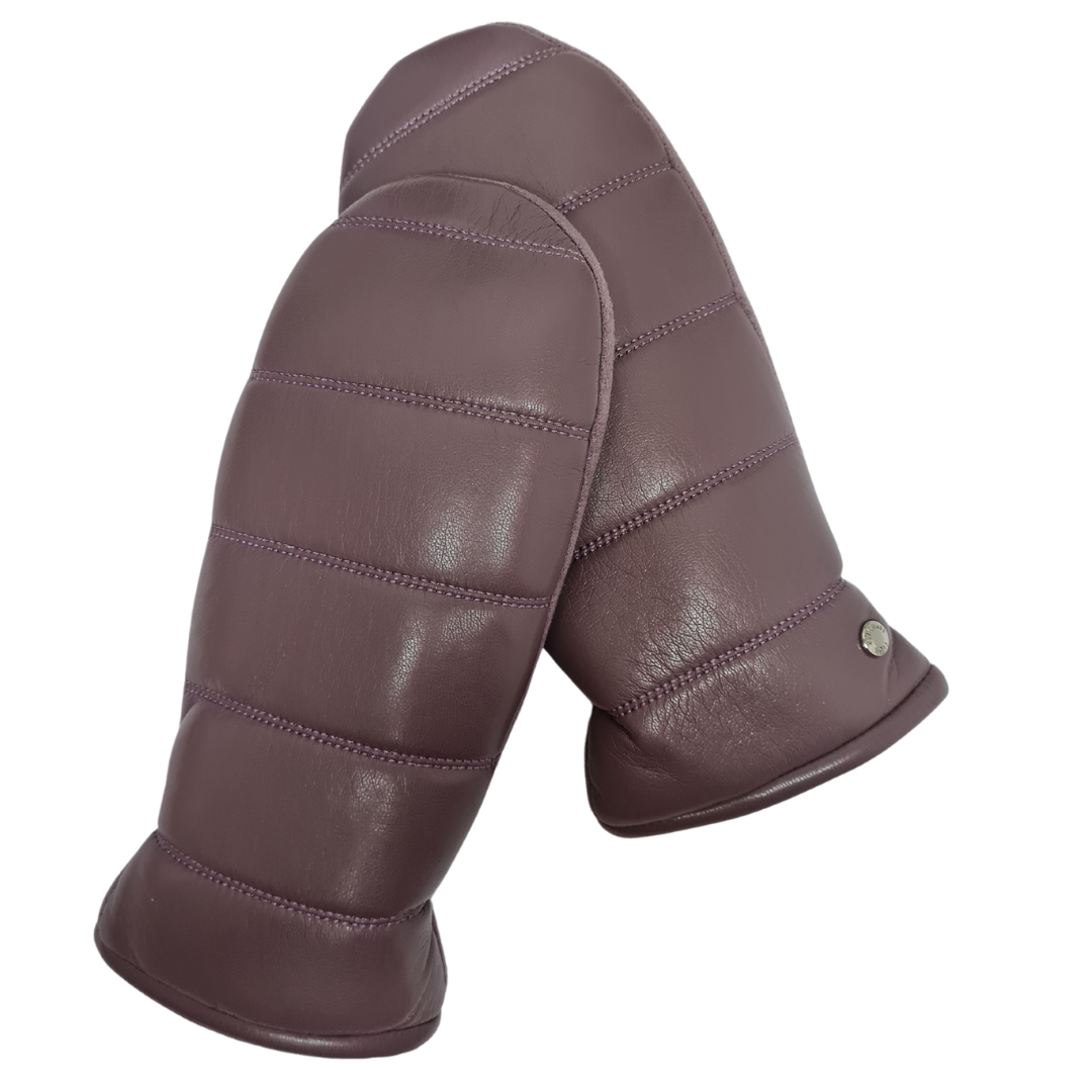 CLUB ROCHELIER LADIES PU/FAUX SUEDE MITT WITH LINES