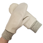 CLUB ROCHELIER LADIES' LEATHER MITT WITH KNITTED CUFF