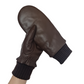 CLUB ROCHELIER LADIES' LEATHER MITT WITH KNITTED CUFF