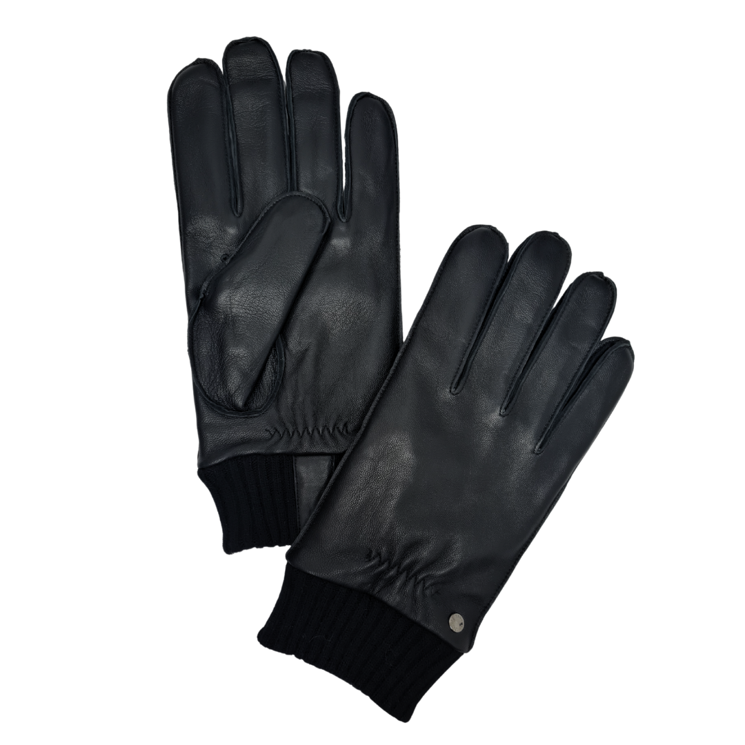CLUB ROCHELIER MEN'S CLASSIC LEATHER GLOVE WITH THICK CUFF