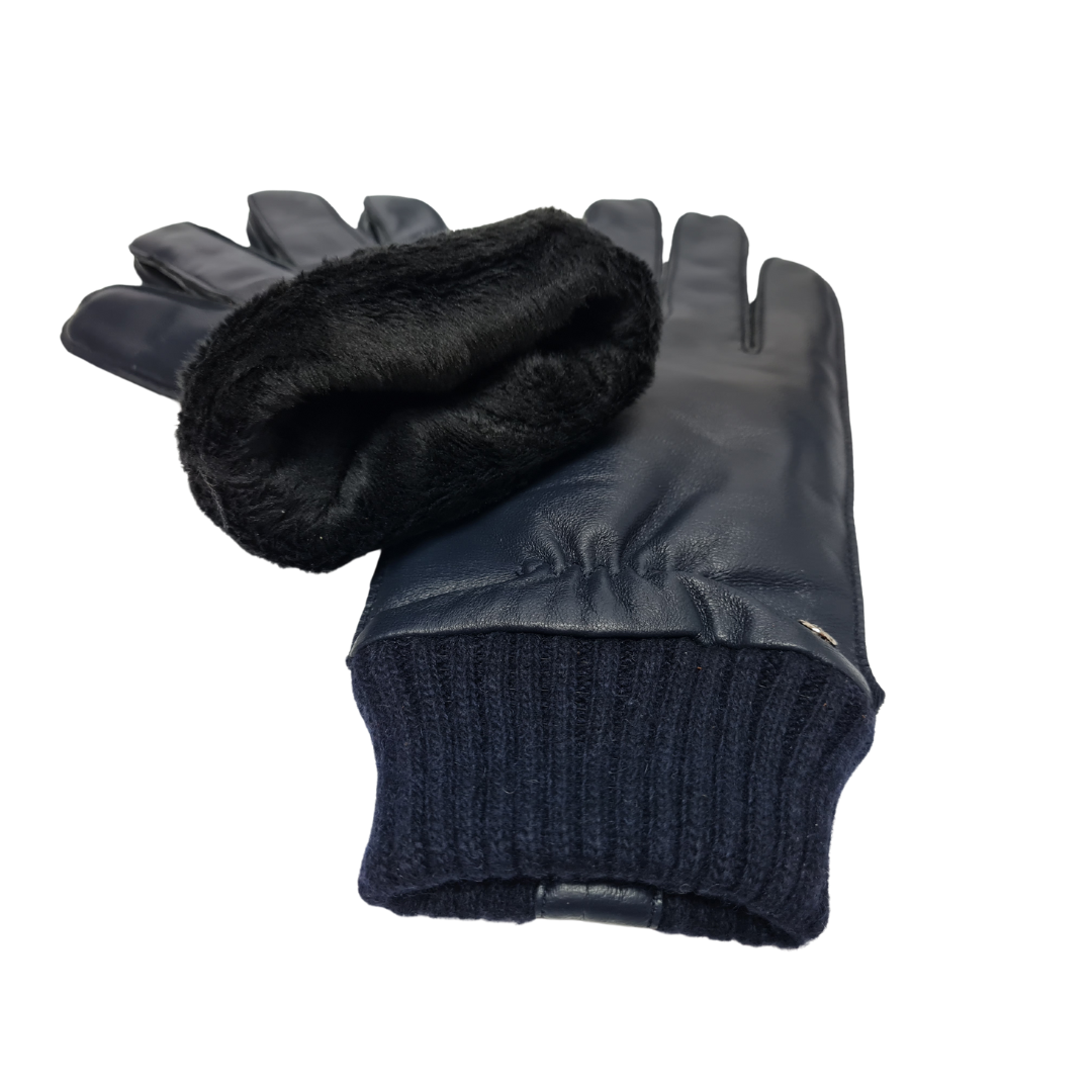 CLUB ROCHELIER MEN'S CLASSIC LEATHER GLOVE WITH THICK CUFF