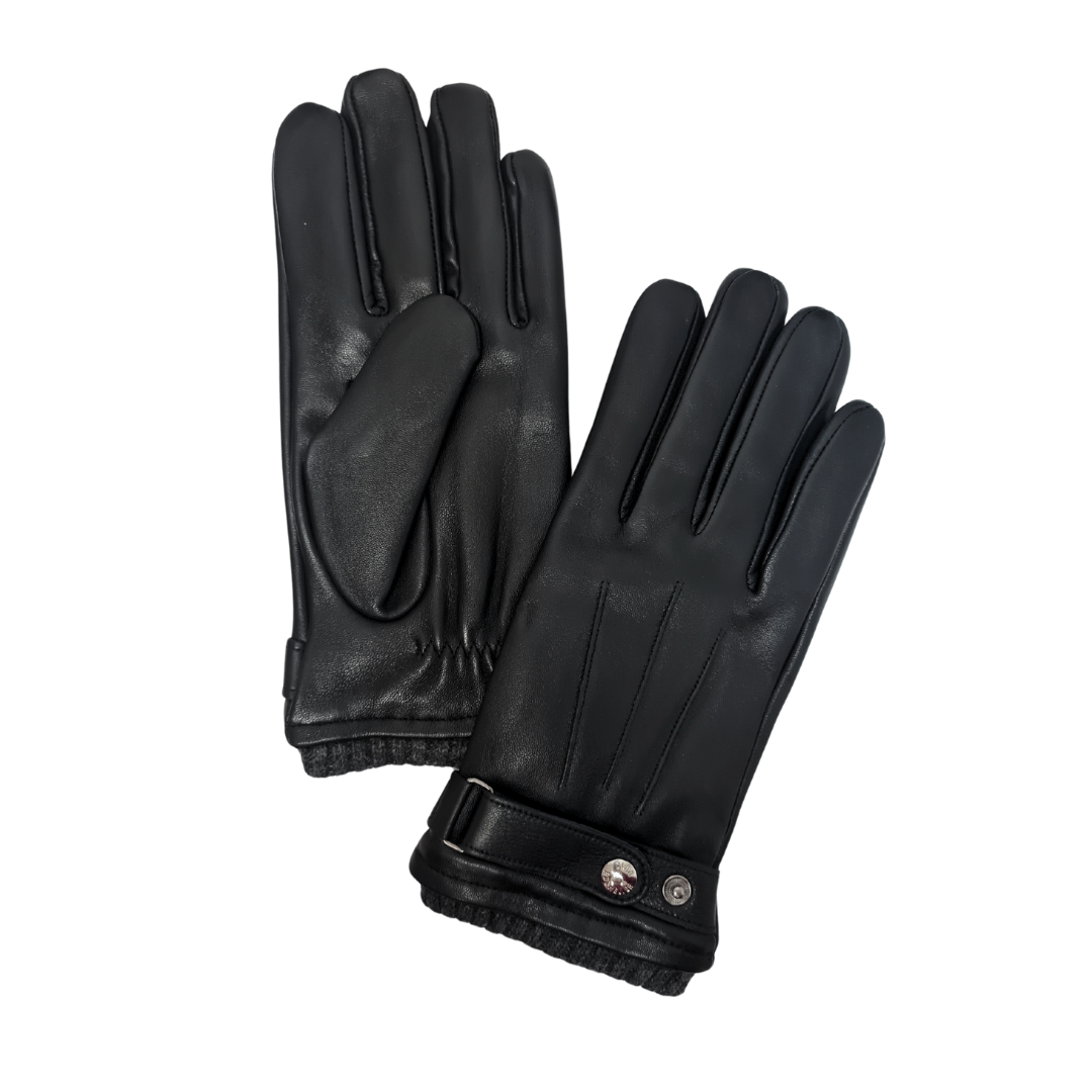 CLUB ROCHELIER MENS LEATHER GLOVE WITH BELT