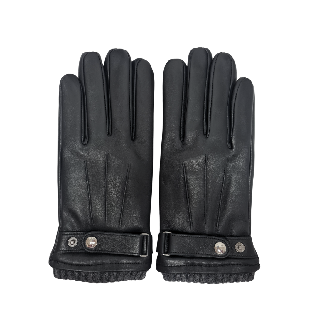 CLUB ROCHELIER MENS LEATHER GLOVE WITH BELT