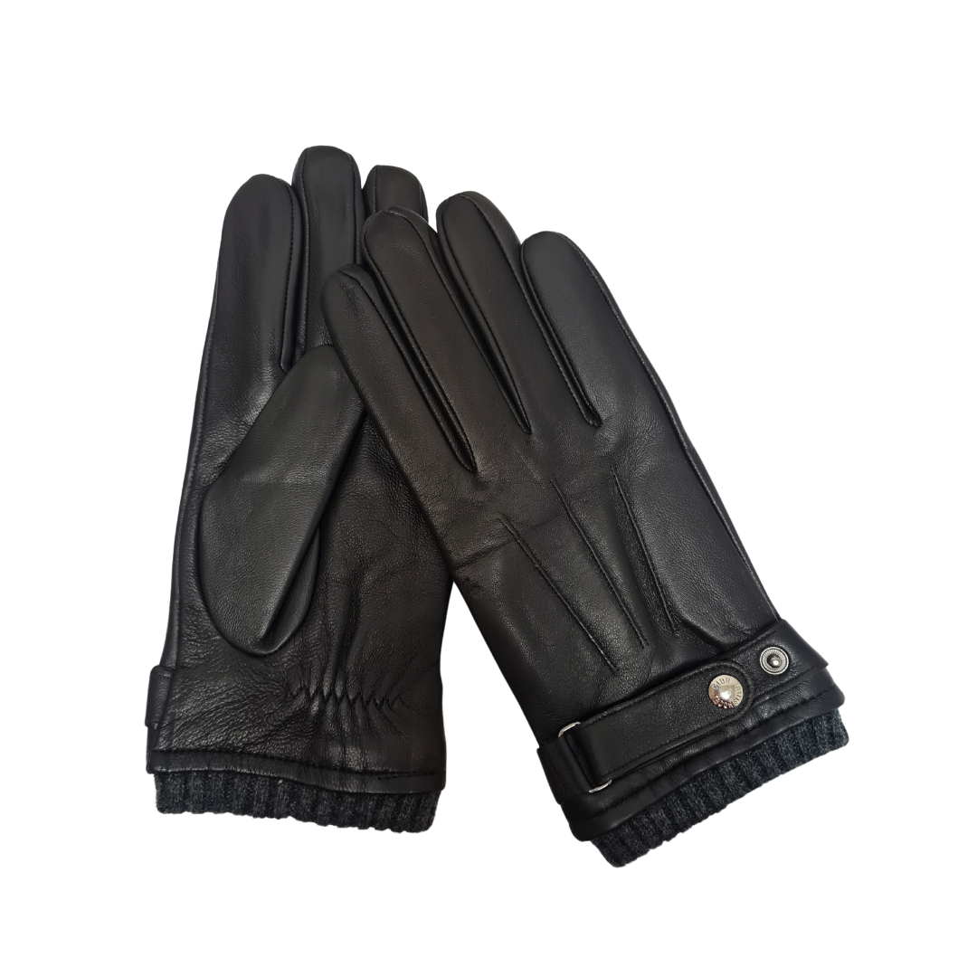 CLUB ROCHELIER MENS LEATHER GLOVE WITH BELT