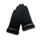 CLUB ROCHELIER MENS QUILTED FABRIC/LEATHER GLOVE
