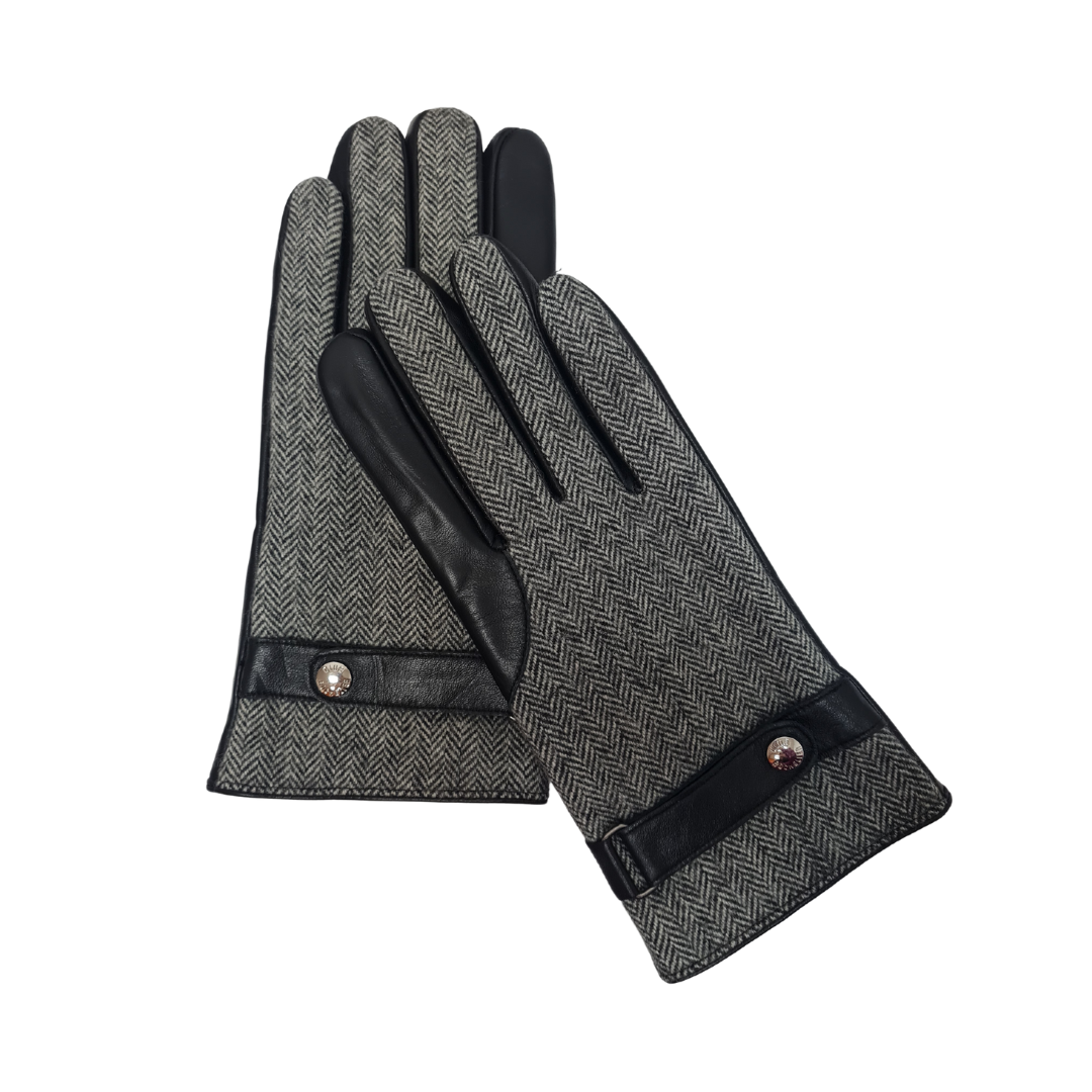 CLUB ROCHELIER MENS FABRIC/LEATHER GLOVE