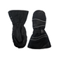 LEATHER AND NYLON SKI MITT, REMOVABLE THERMAL LINER