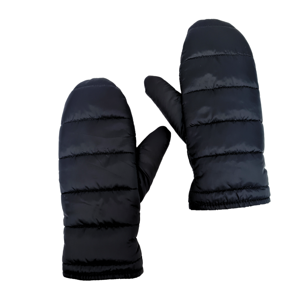 NICCI LADIES QUILTED PUFFER5 MITTEN WITH PLUSH LINING