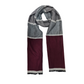 CLUB ROCHELIER- MEN'S VISCOSE BLENF STRIPED REVERSIBLE SCARF