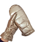 CLUB ROCHELIER LADIES METALLIC QUILTED PUFFER MITTEN