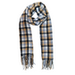NICCI LADIES WOVEN PLAID KNIT SCARF