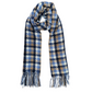 NICCI LADIES WOVEN PLAID KNIT SCARF