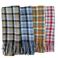 NICCI LADIES WOVEN PLAID KNIT SCARF