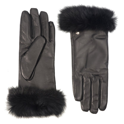 CLUB ROCHELIER LADIES GLOVE WITH FAUX FUR CUFF