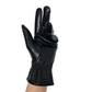 CLUB ROCHELIER LADIES LEATHER GLOVE WITH BUTTON DETAIL, TOUCH