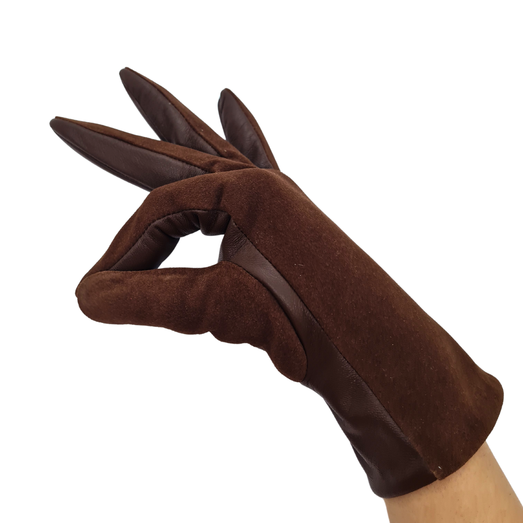CLUB ROCHELIERE LADIES SUEDE AND LEATHER GLOVES