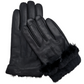 CLUB ROCHELIER MEN'S LEATHER GLOVE WITH FAUX FUR CUFF