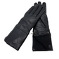 CLUB ROCHELIER LADIES LONG LEATHER GLOVE WITH FOLDOVER CUFF