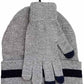 NICCI UNISEX HAT & GLOVE SET WITH TOUCH CAPABLE
