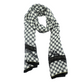 Ladies Luxurious Large Soft Feel Spring Fashion Black And Off White Scarf