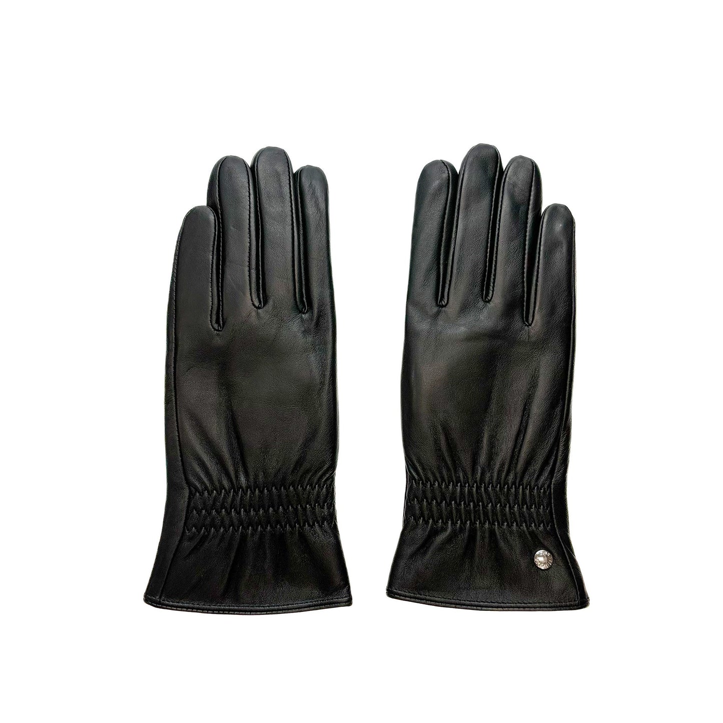 CLUB ROCHELIER LADIES LEATHER GLOVE WITH GATHERED WRIST