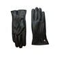 CLUB ROCHELIER LADIES LEATHER GLOVE WITH GATHERED WRIST