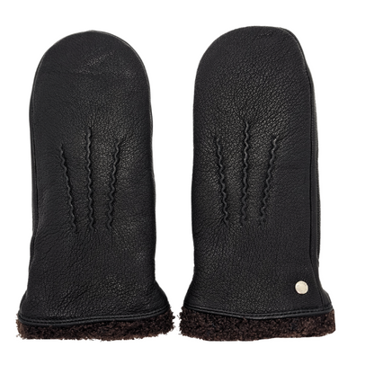 CLUB ROCHELIER MEN'S DEERSKIN MITT WITH BERBER CUFF