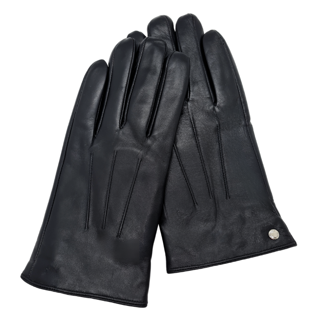 CLUB ROCHELIER MEN'S LEATHER CLASSIC GLOVE WITH PIN-TUCK