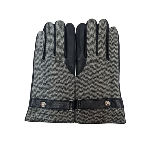CLUB ROCHELIER MENS FABRIC/LEATHER GLOVE