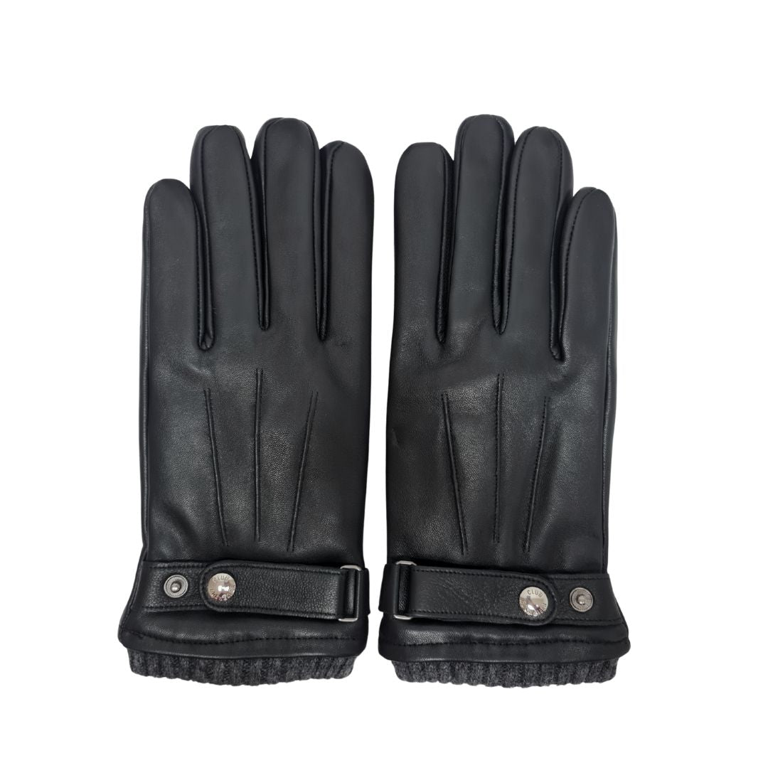 CLUB ROCHELIER MENS LEATHER GLOVE WITH BELT