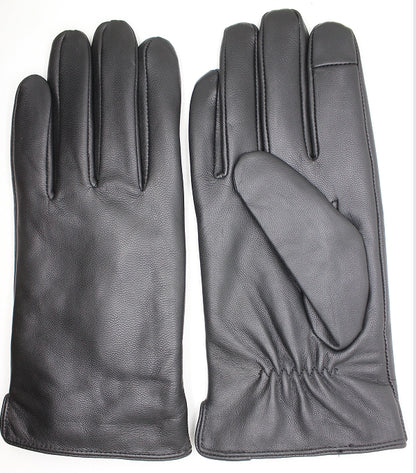 NICCI MENS CLASSIC LEATHER GLOVE WITH TOUCH SCREEN