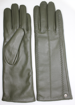 Club Rochelier Ladies Long Leather Glove with Stitch Details