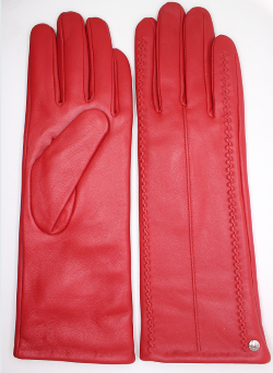 Club Rochelier Ladies Long Leather Glove with Stitch Details