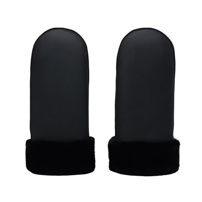 NICCI LADIES WATER RESISTANT MITTEN WITH FAX FUR CUFF