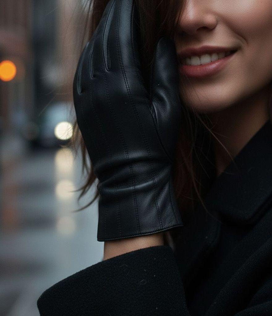 CLUB ROCHELIER LADIES PU/FAUX SUEDE GLOVE