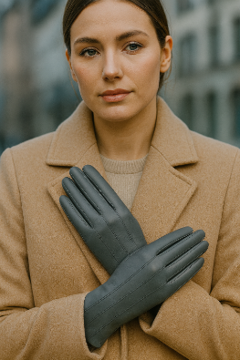 CLUB ROCHELIER LADIES PU/FAUX SUEDE GLOVE