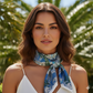 LADIES 100% POLYESTER  PRINT 90X 90 SCARF
