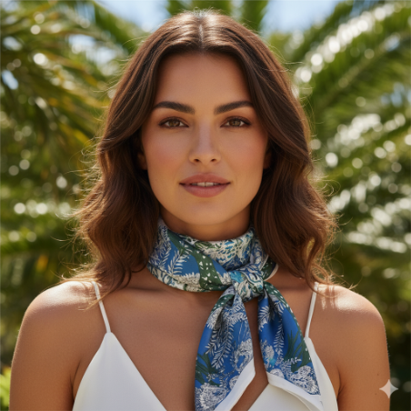 LADIES 100% POLYESTER  PRINT 90X 90 SCARF