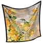 LADIES 100% POLYESTER FLORAL PRINT 90X 90 SCARF