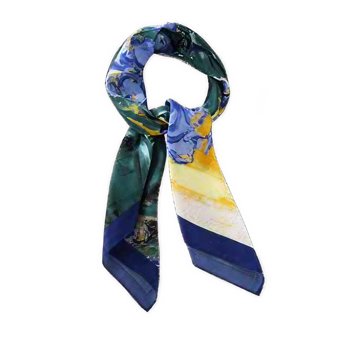 LADIES 100% POLYESTER FLORAL PRINT 90X 90 SCARF