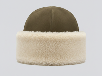 Ladies' Faux Suede Cossack Hat with Plush Sherpa Cuff – Retro Winter Hat