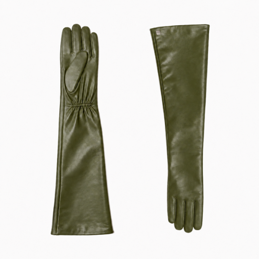 Luxury Opera-Length Sheepskin Leather Gloves