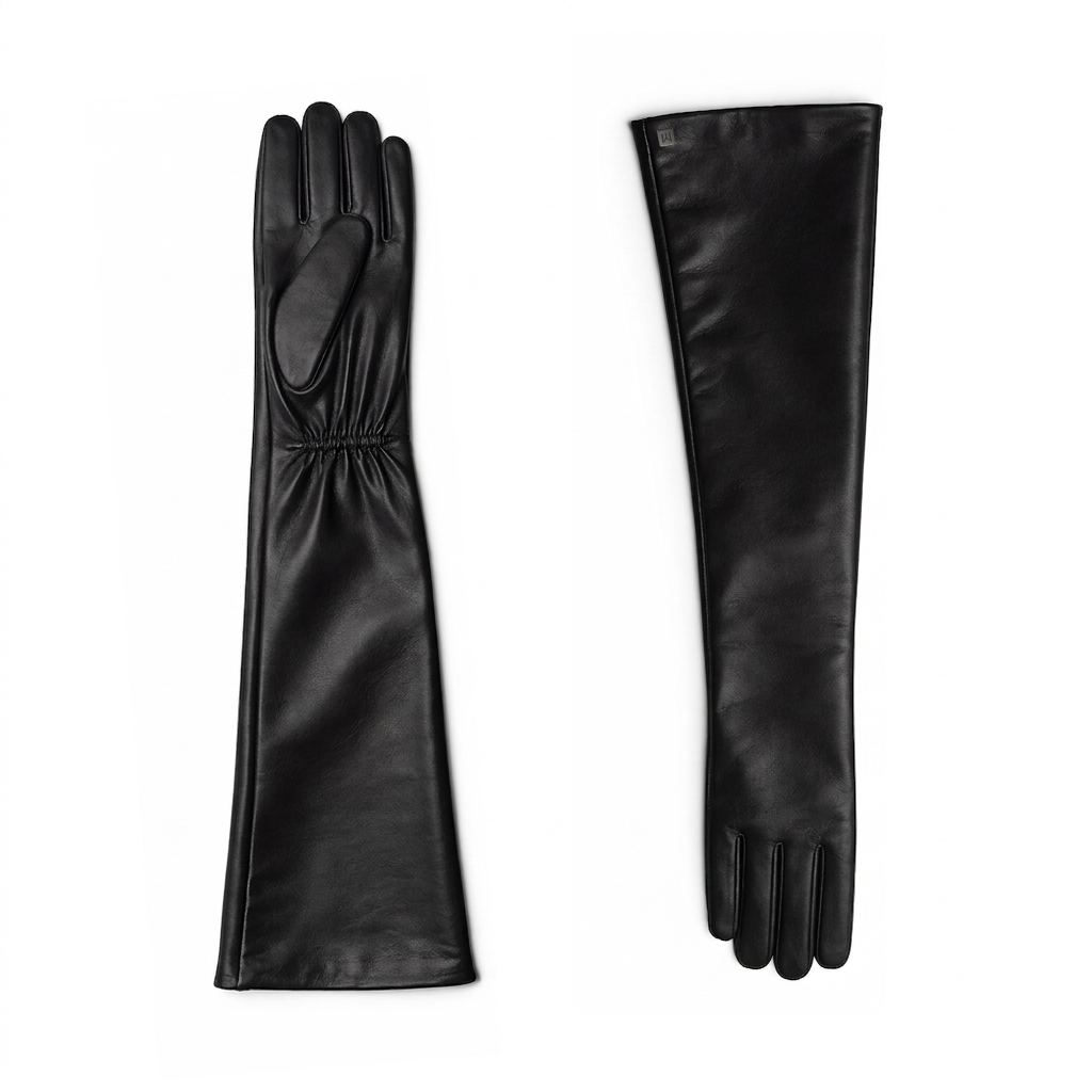 Luxury Opera-Length Sheepskin Leather Gloves