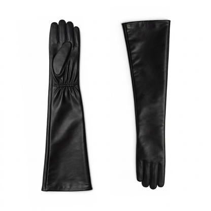 Luxury Opera-Length Sheepskin Leather Gloves