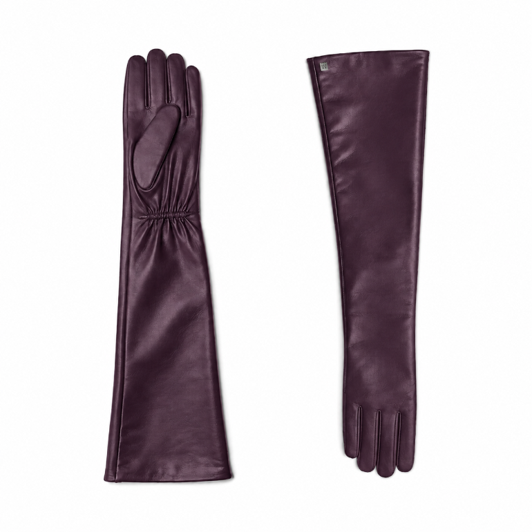 Luxury Opera-Length Sheepskin Leather Gloves