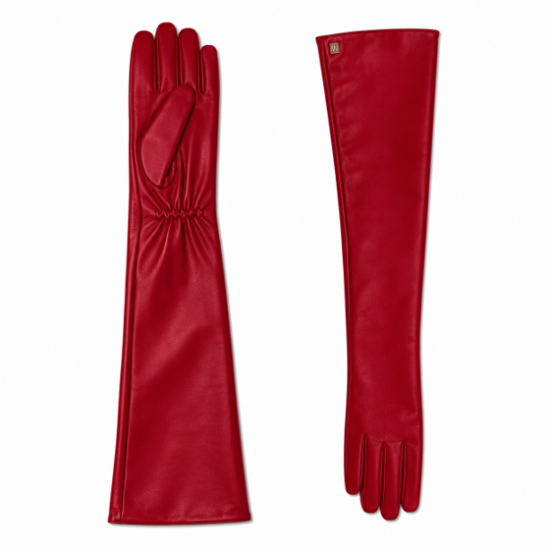Luxury Opera-Length Sheepskin Leather Gloves